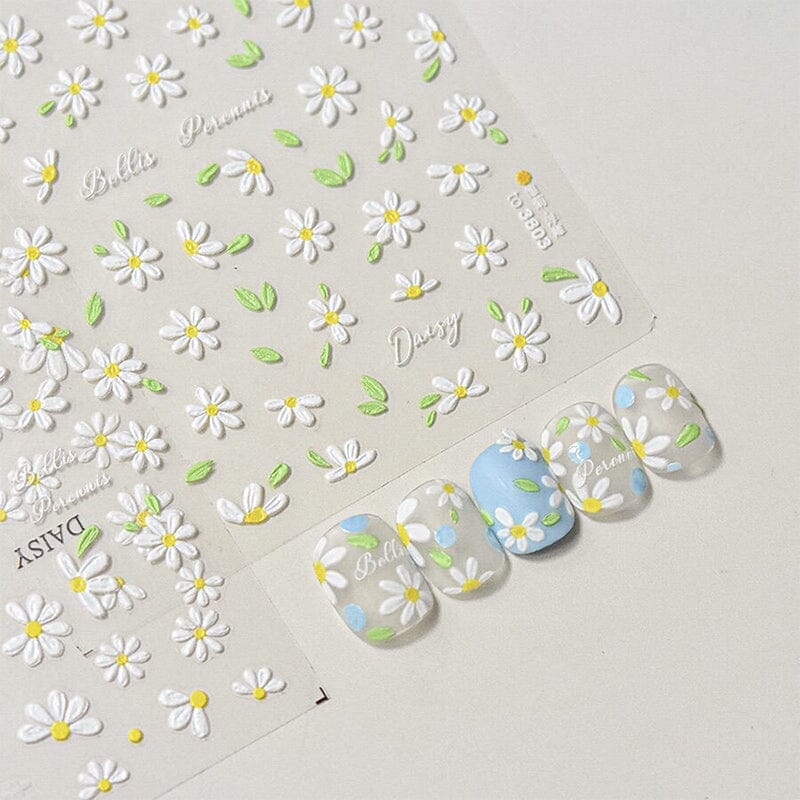Flowers 3D Nail Sticker HG-5D196 - Image 11