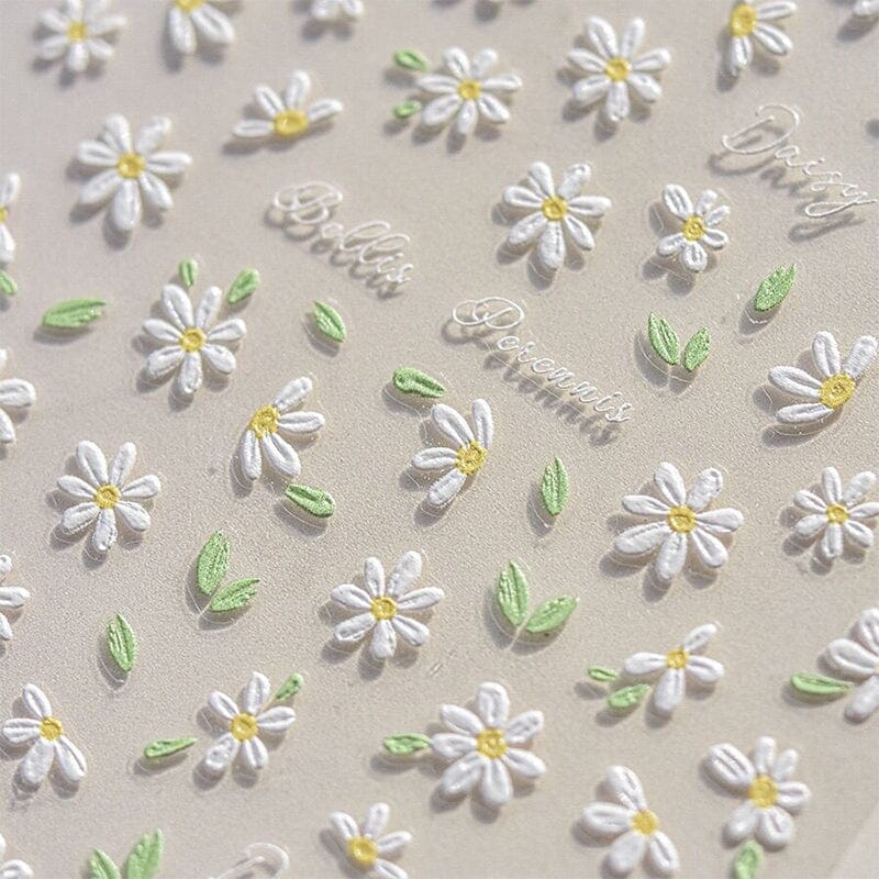 Flowers 3D Nail Sticker HG-5D196 - Image 5