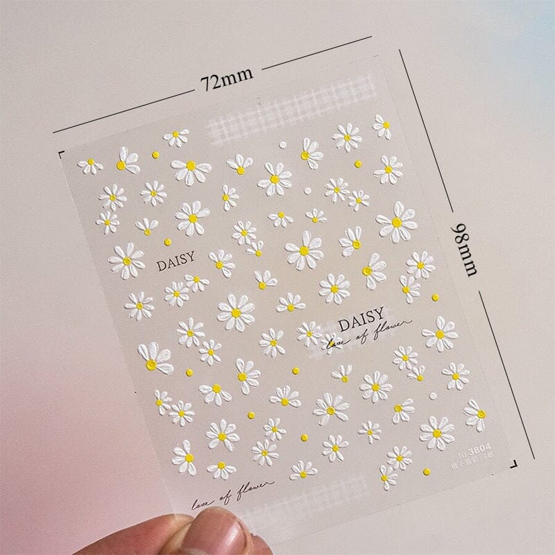 Flowers 3D Nail Sticker HG-5D196 - Image 6