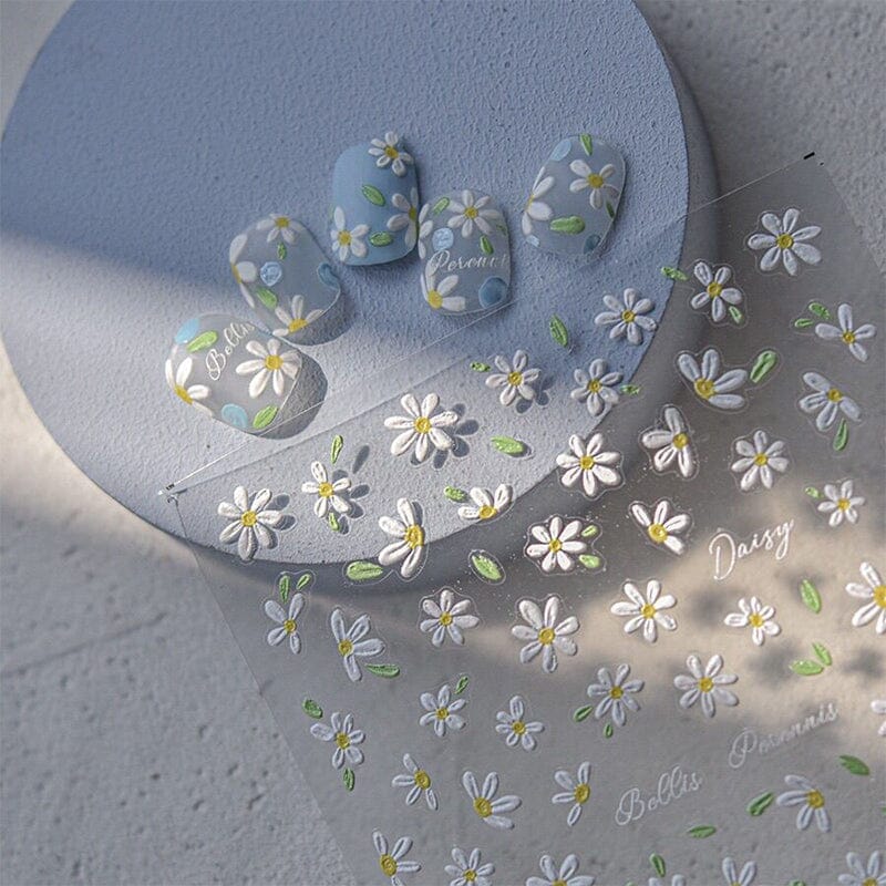 Flowers 3D Nail Sticker HG-5D196 - Image 9