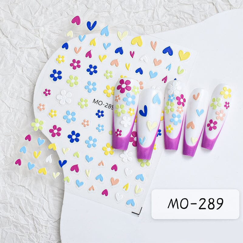 Flowers 3D Nail Sticker MO-289