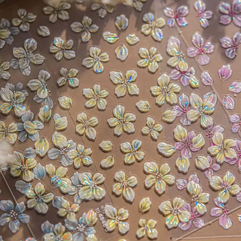 Spring Flowers Blooming Sakura Nail Sticker - Image 4