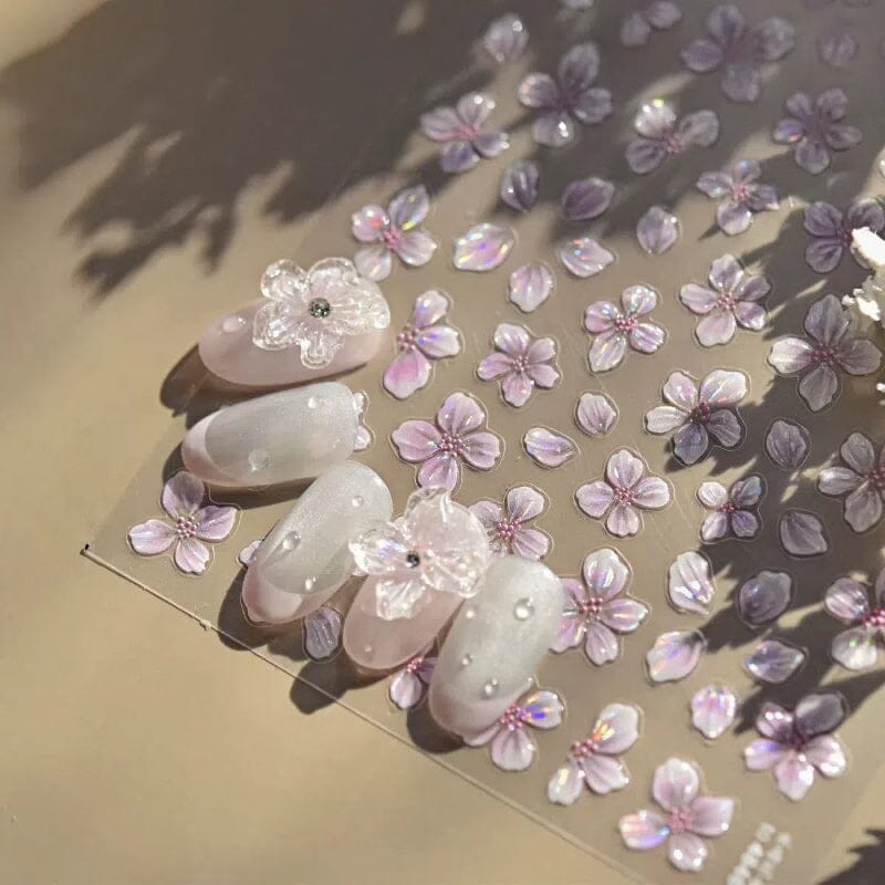 Spring Flowers Blooming Sakura Nail Sticker - Image 7