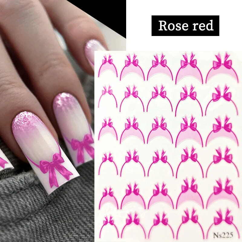 French Bowknot 3D Nail Sticker NS225 - Image 12