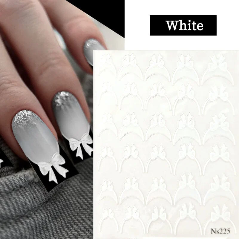 French Bowknot 3D Nail Sticker NS225 - Image 14