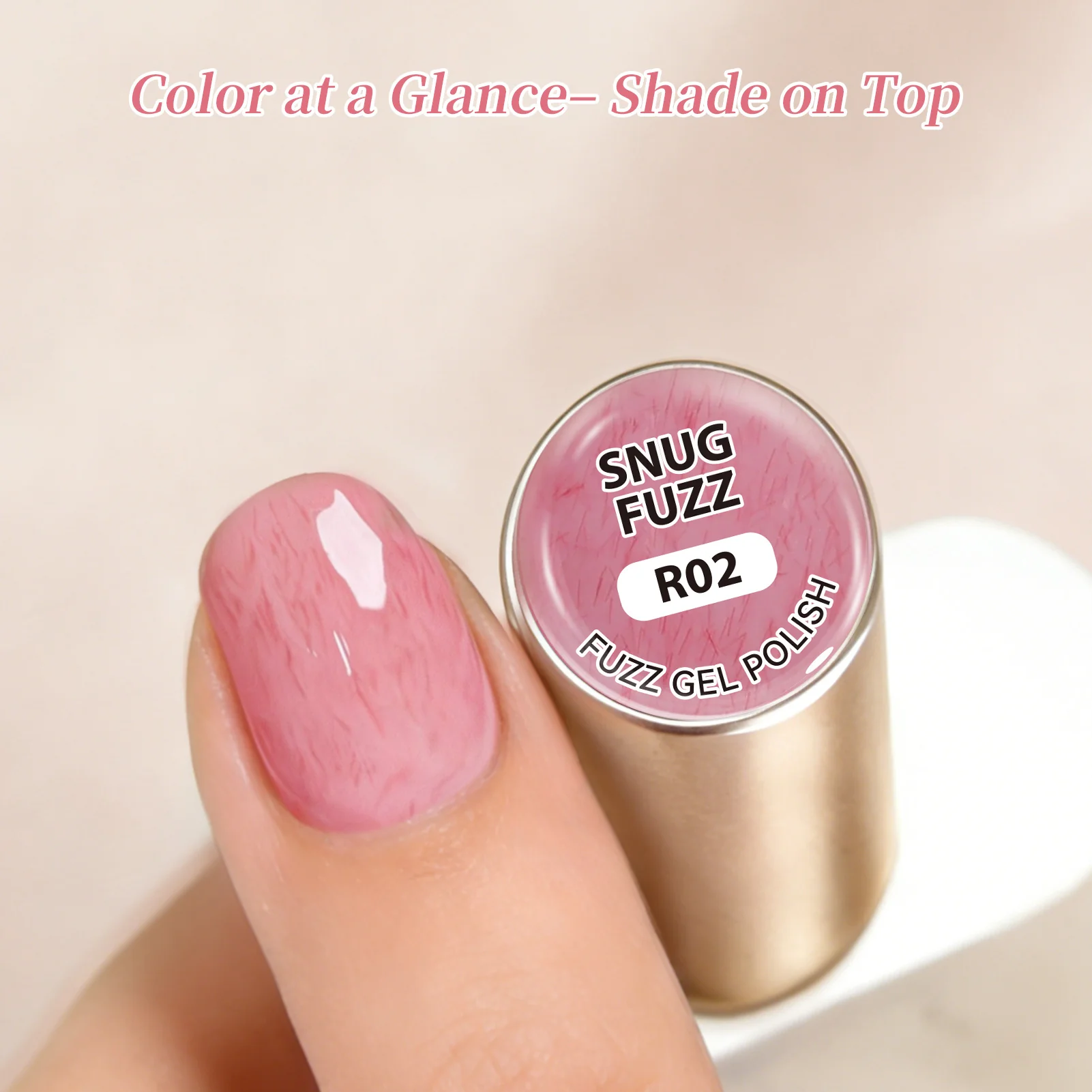 Fuzz Gel Polish R02 Snug Fuzz 15ml - Image 7