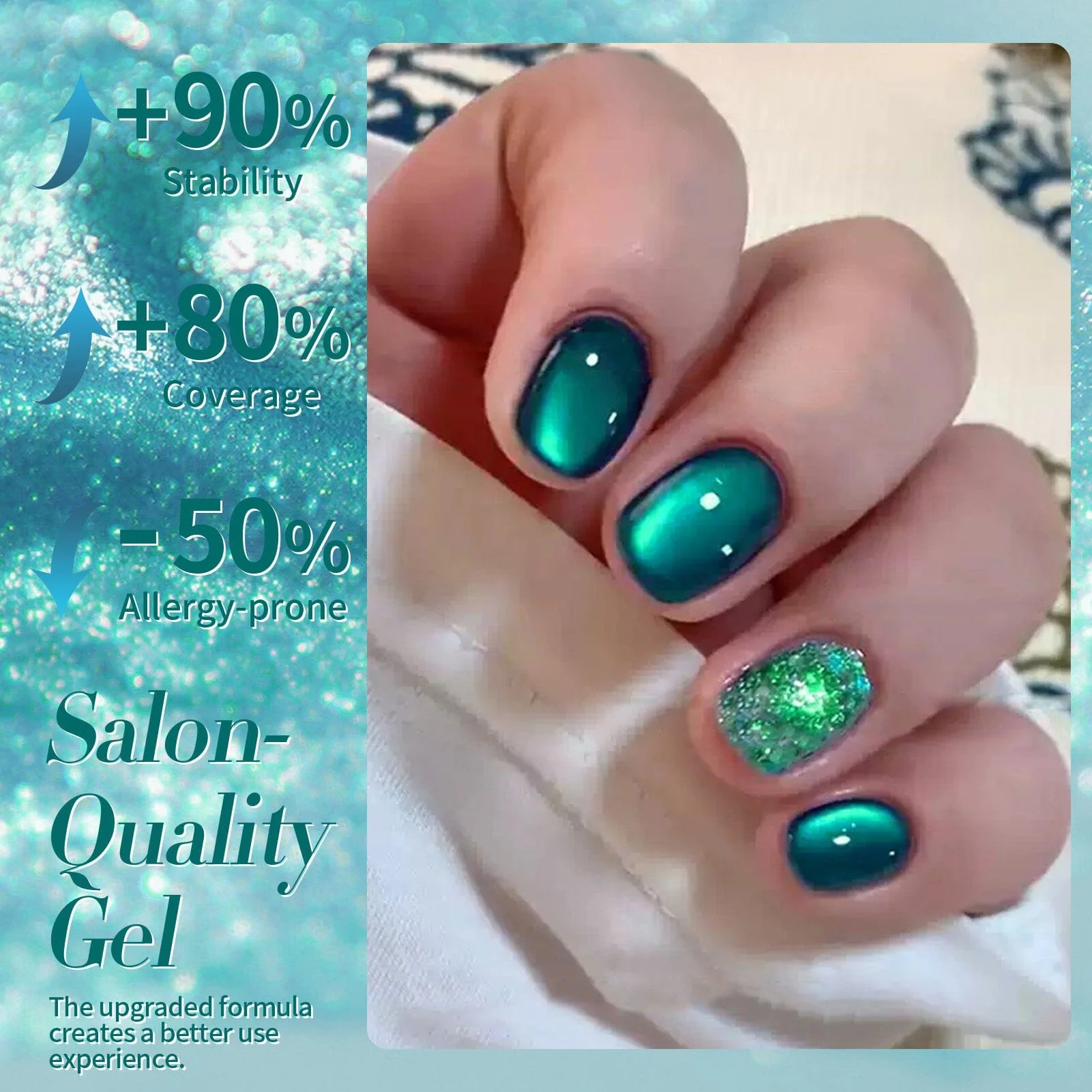 Glass Cat Magnetic Gel MY25 Dreamy Sea 15ml - Image 4