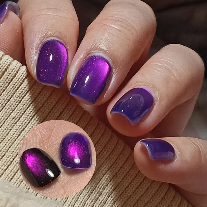Glass Cat Magnetic Gel MY43 Blackish Purple 10ml - Image 2