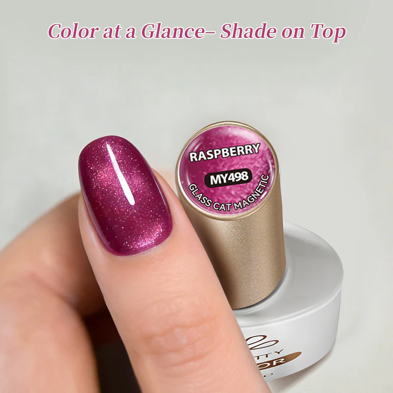 Glass Cat Magnetic Gel MY498 Raspberry 10ml - Image 4