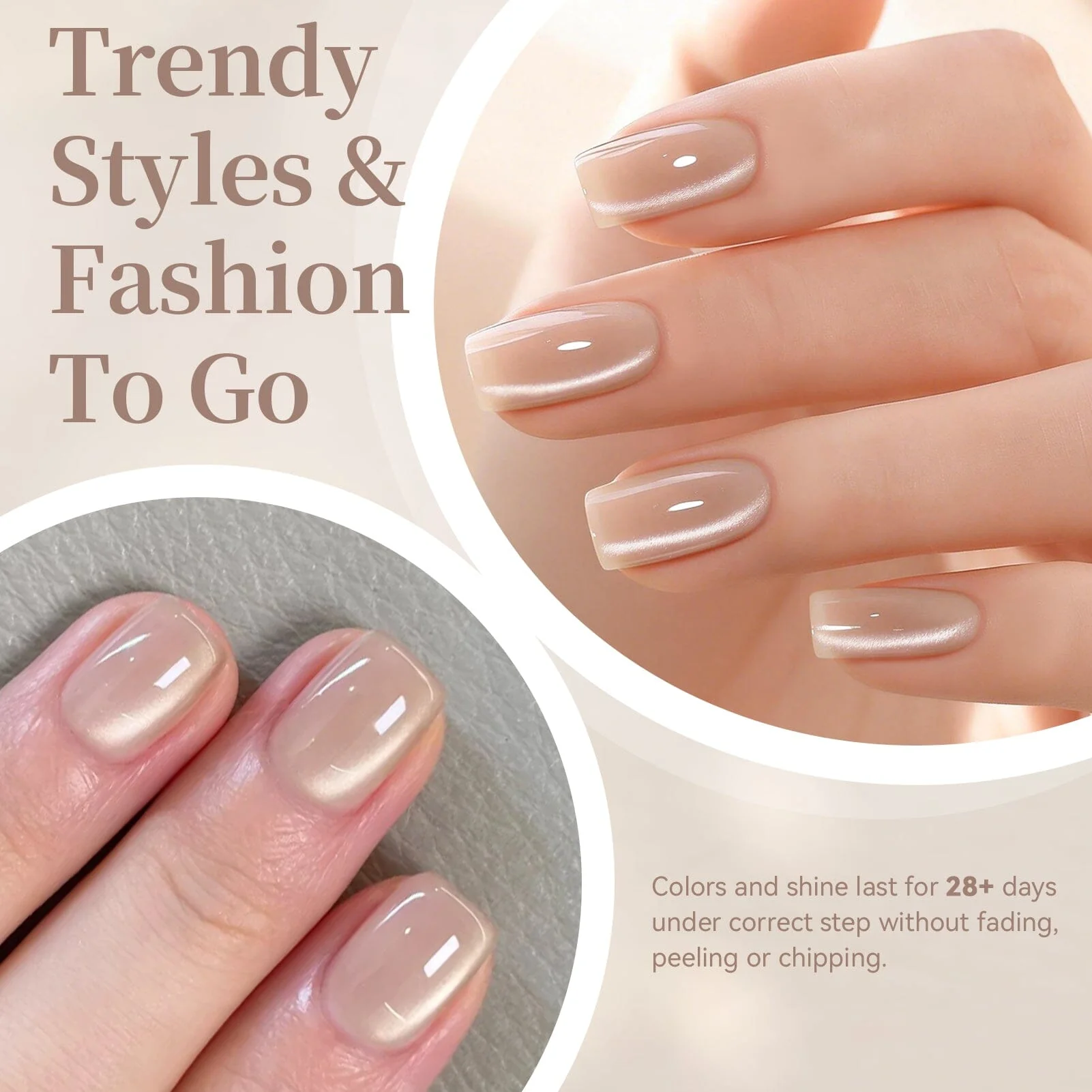 Glass Cat Magnetic Gel MY501 Dream Nude 15ml - Image 3