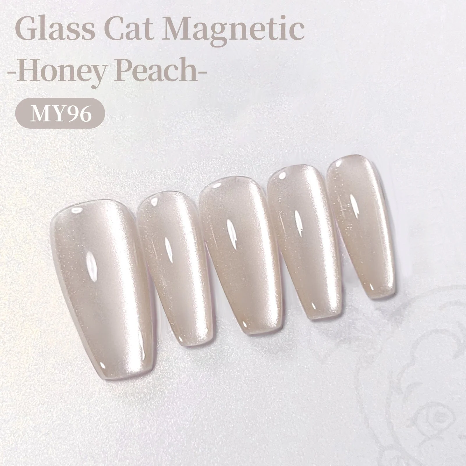 Glass Cat Magnetic Gel MY96 Honey Peach 15ml - Image 3
