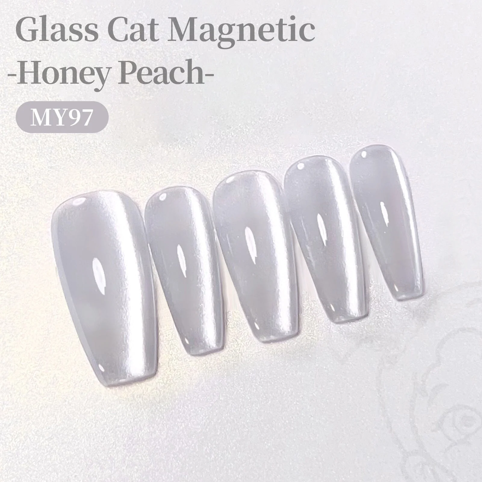 Glass Cat Magnetic Gel MY97 Honey Peach 15ml - Image 3