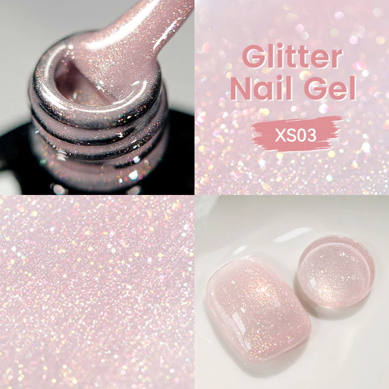 Glitter Gel Polish LC-XS03 7ml - Image 2