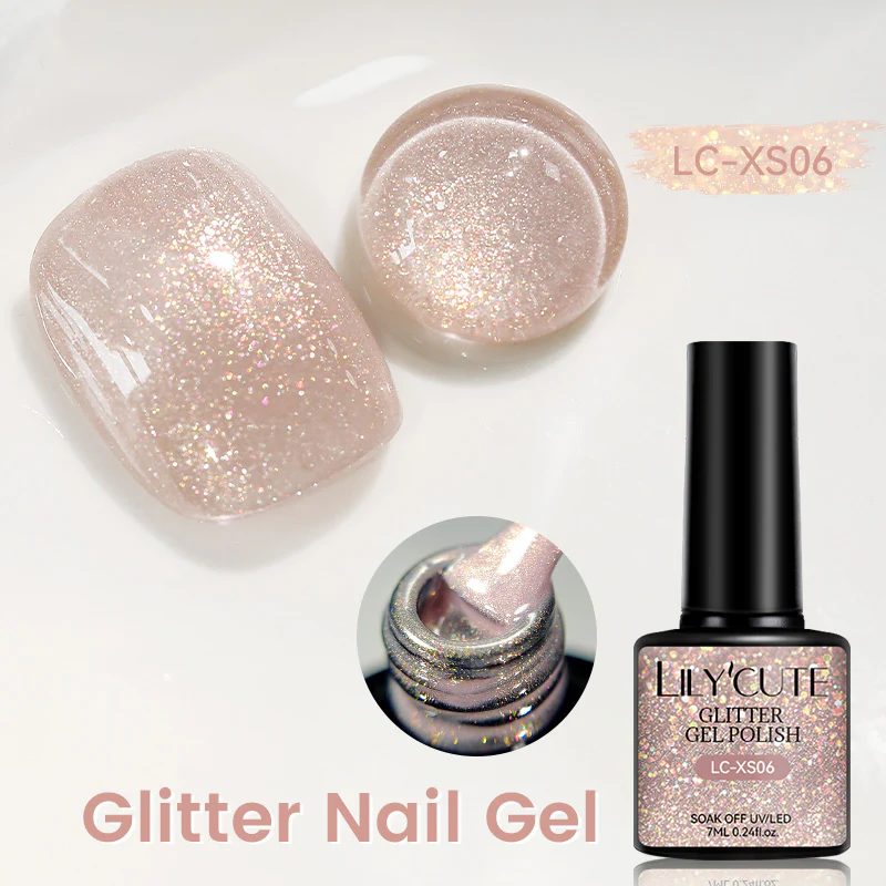 Glitter Gel Polish LC-XS06 7ml - Image 3