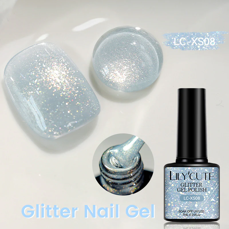 Glitter Gel Polish LC-XS08 7ml - Image 3