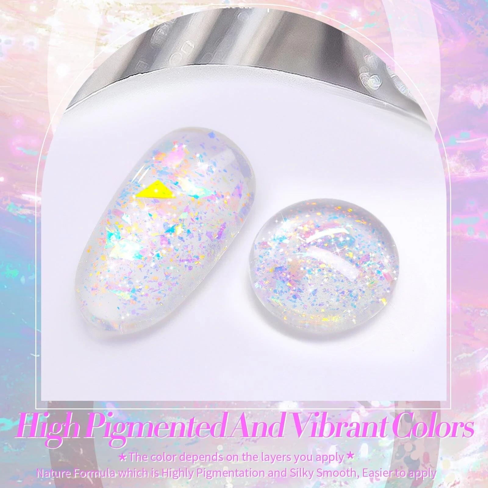 Glitter Gel Polish SG01 Rippling Dream 10ml - Image 5