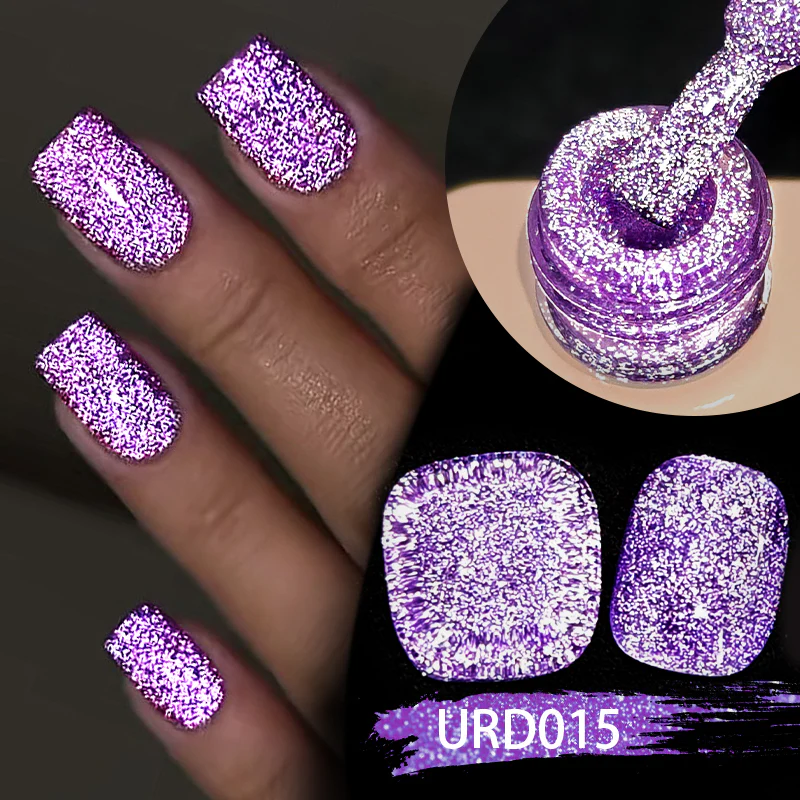 Glitter Reflective Gel URD012 15ml - Image 7