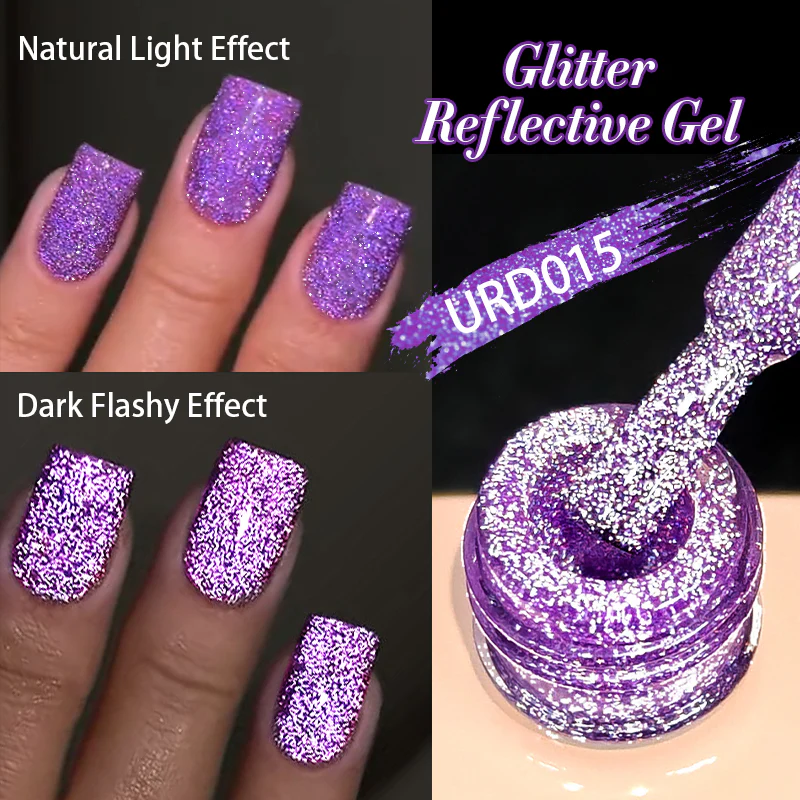 Glitter Reflective Gel URD012 15ml - Image 9