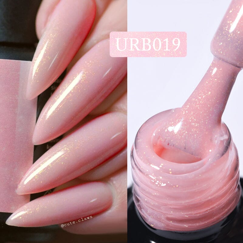 Gold Glitter Rubber Base Gel 7ml - Image 17