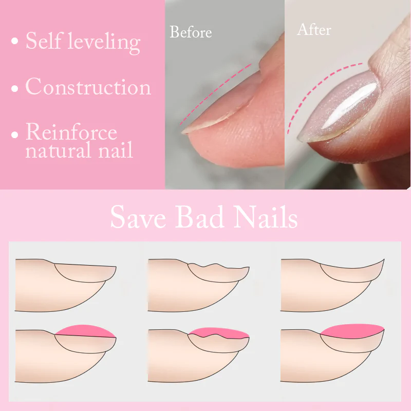 Glitter Rubber Base Gel URB020 7ml - Image 15