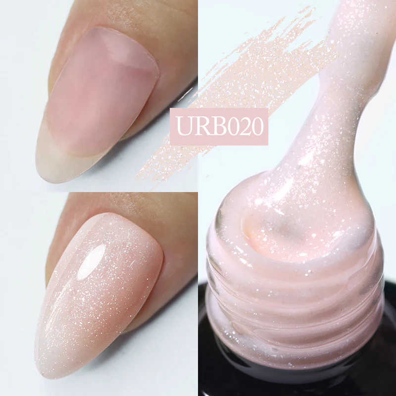Glitter Rubber Base Gel URB020 7ml - Image 2