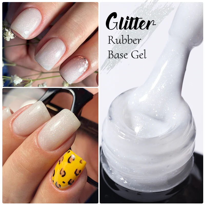 Glitter Rubber Base Gel URB020 7ml - Image 8
