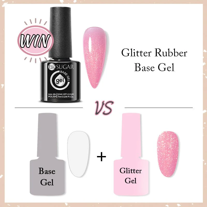 Glitter Rubber Base Gel URB022 7ml - Image 11