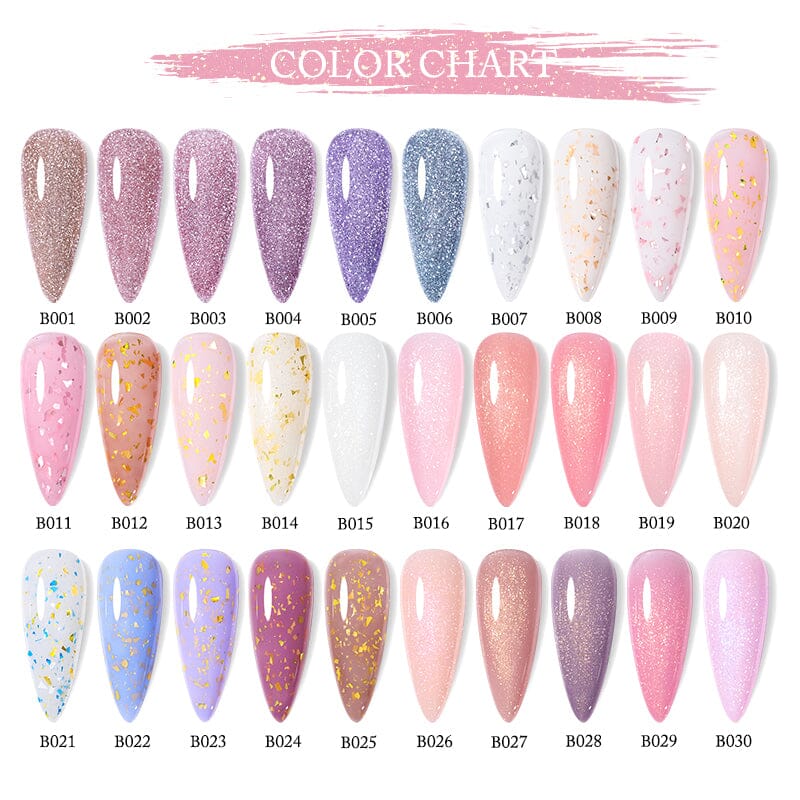 Glitter Rubber Base Gel URB022 7ml - Image 5