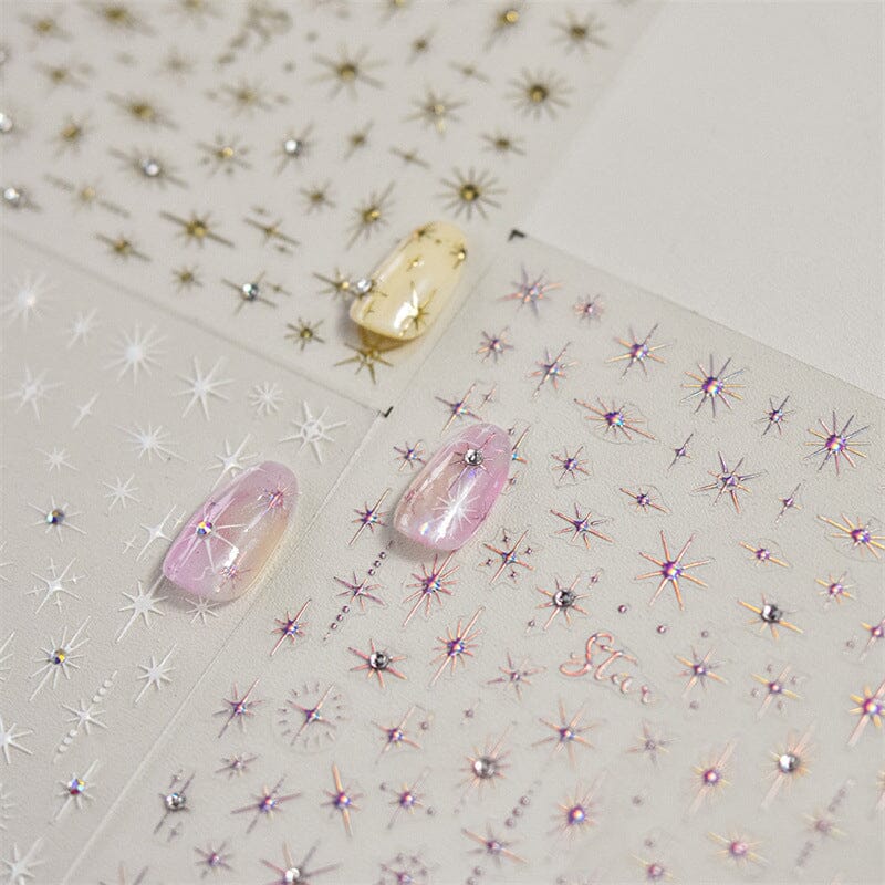 Glitter Starlight Rhinestones 3D Nail Stickers - Image 13