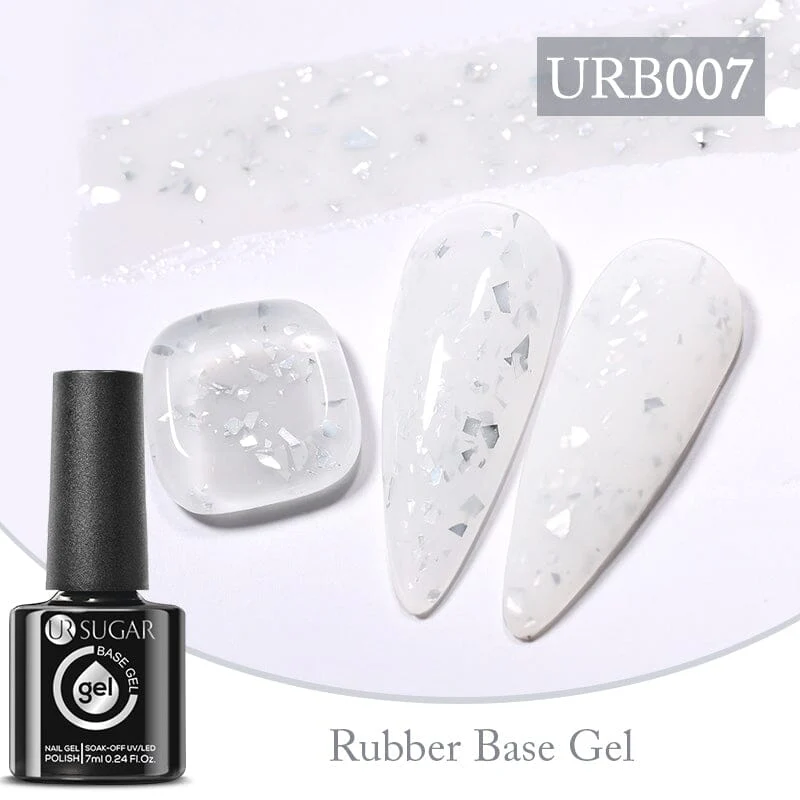 Gold Glitter Rubber Base Gel 7ml - Image 14