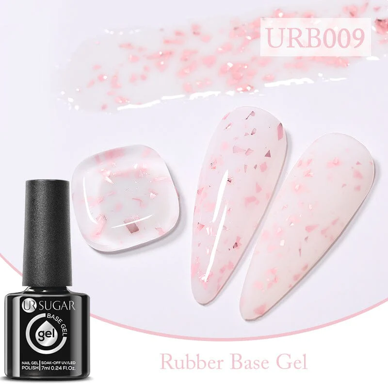 Gold Glitter Rubber Base Gel 7ml - Image 16
