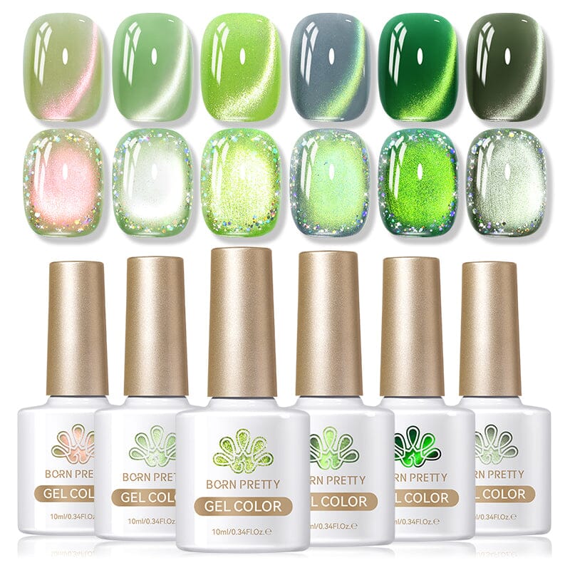 Green Collection Cat Magnetic Gel Polish 10ml - Image 3
