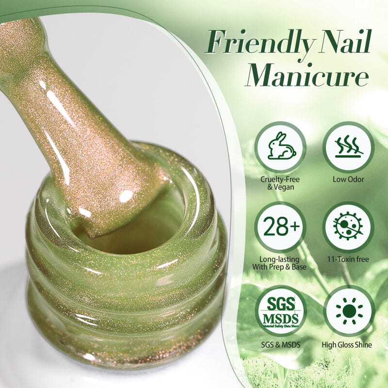 Green Collection Cat Magnetic Gel Polish 10ml - Image 6