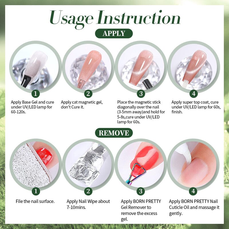 Green Collection Cat Magnetic Gel Polish 10ml - Image 7