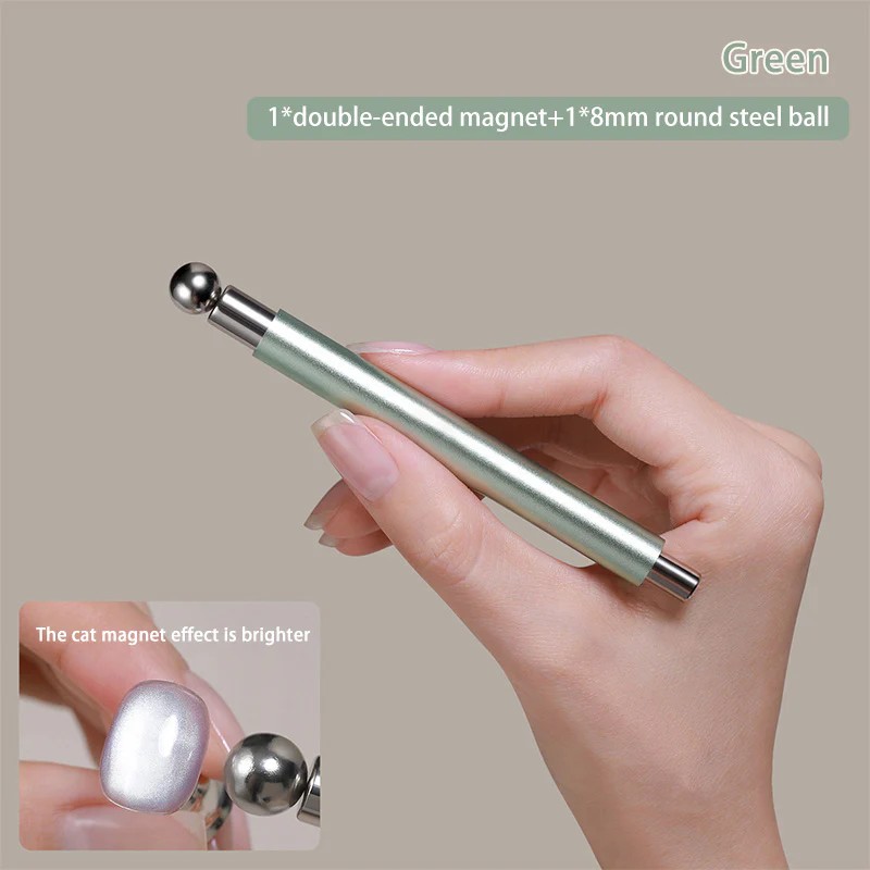 Green Double Head Magnet with Steel Ball - Image 4