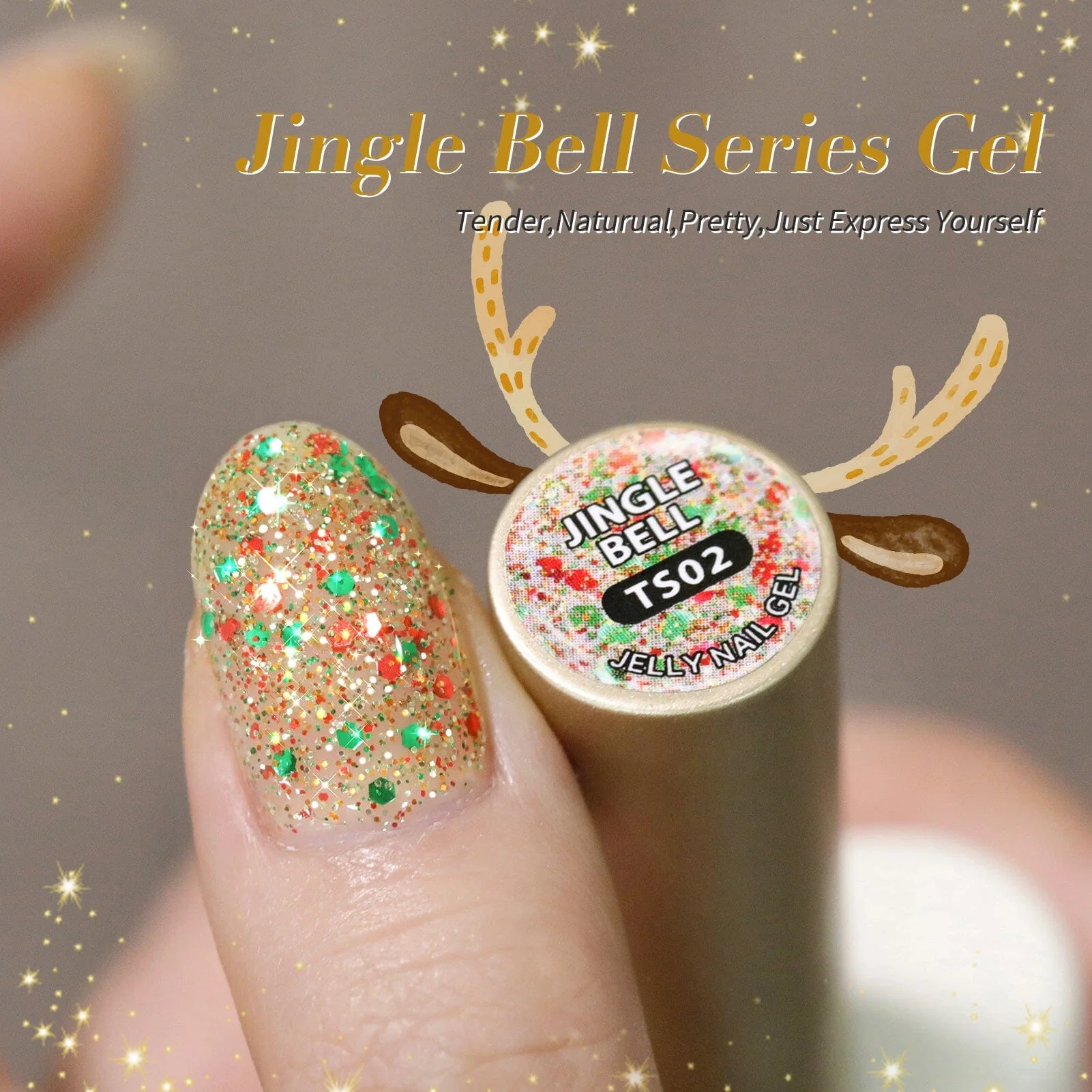 Jelly Gel Polish TS02 Jingle Bell 15ml - Image 4