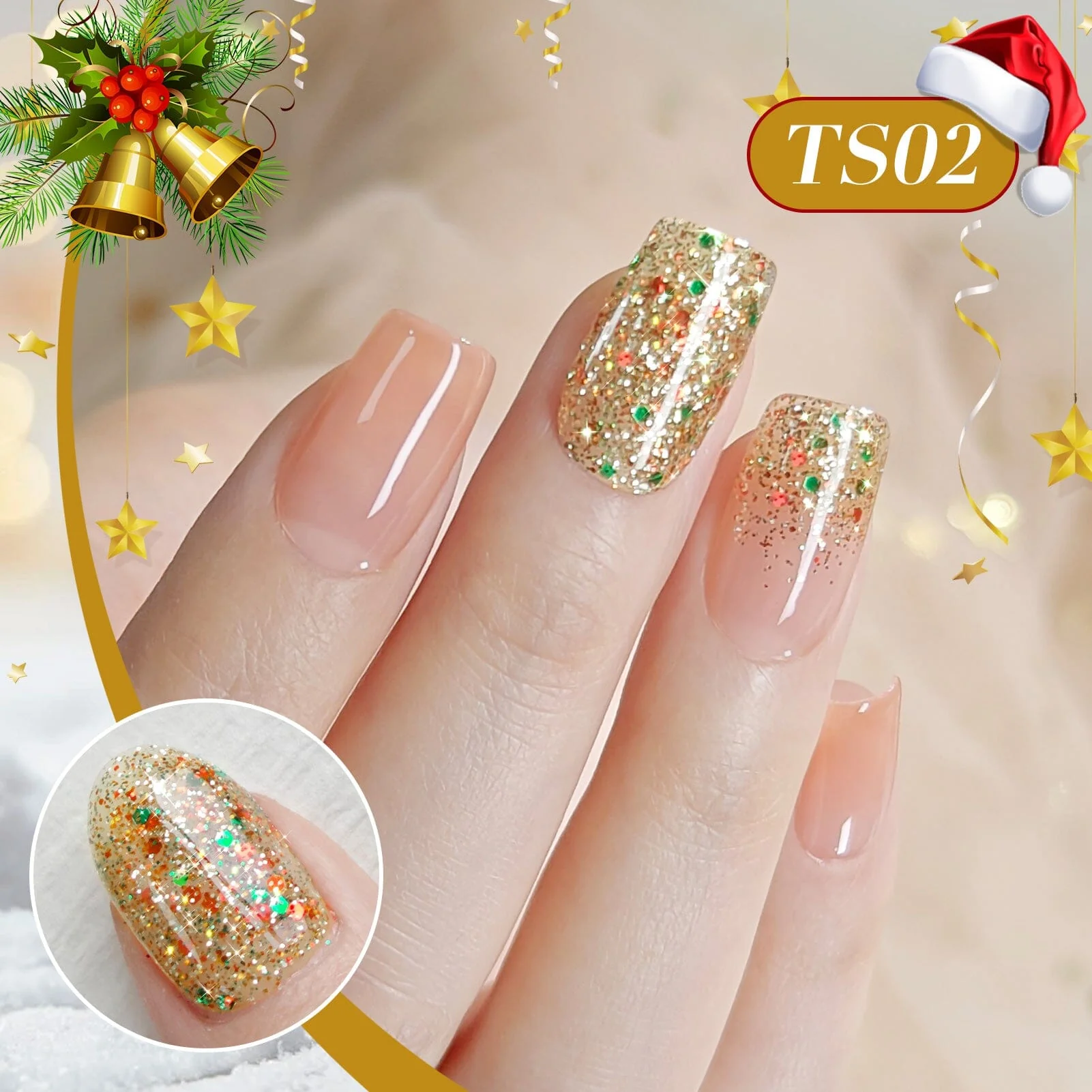Jelly Gel Polish TS02 Jingle Bell 15ml - Image 5