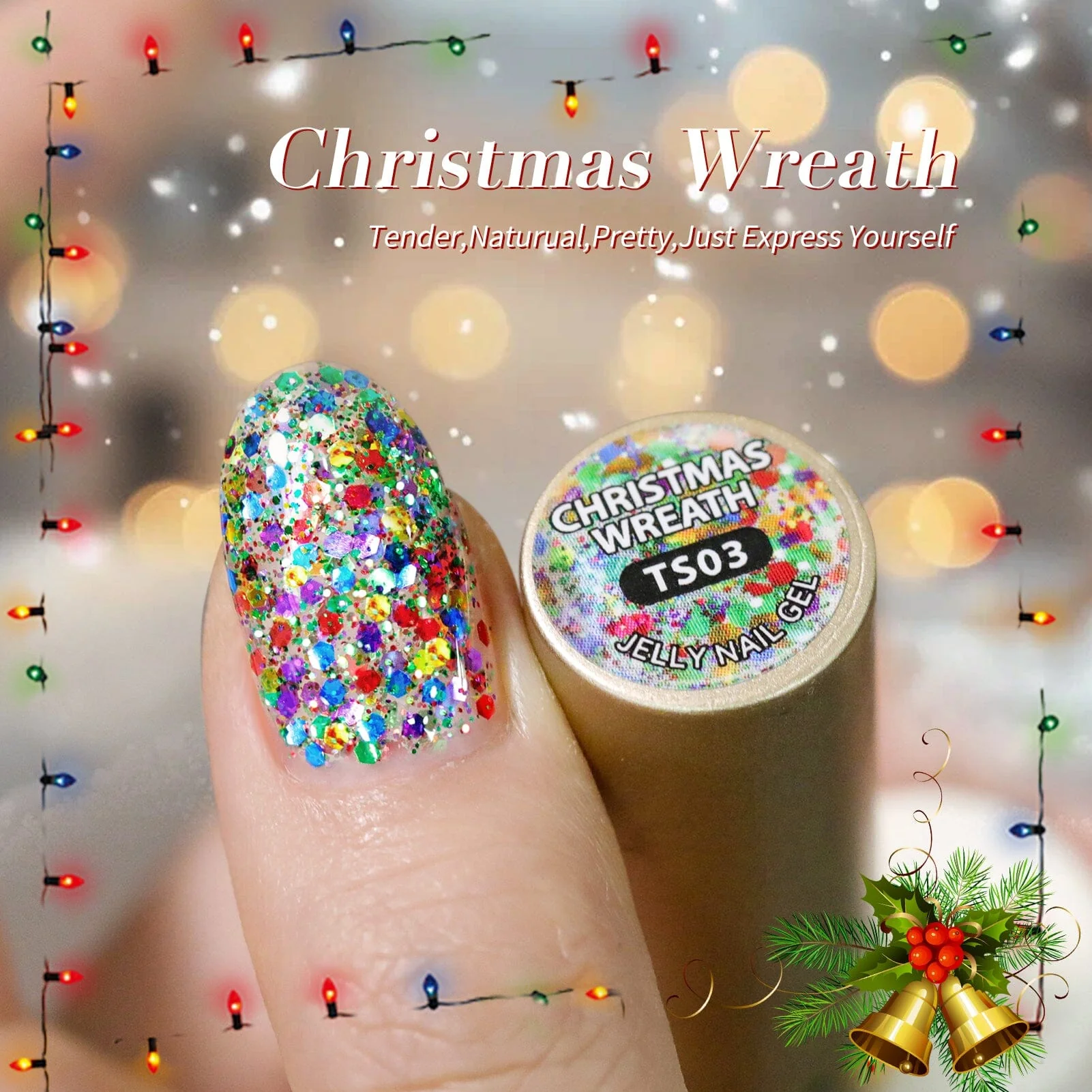 Jelly Gel Polish TS03 Christmas Wreath 15ml - Image 5