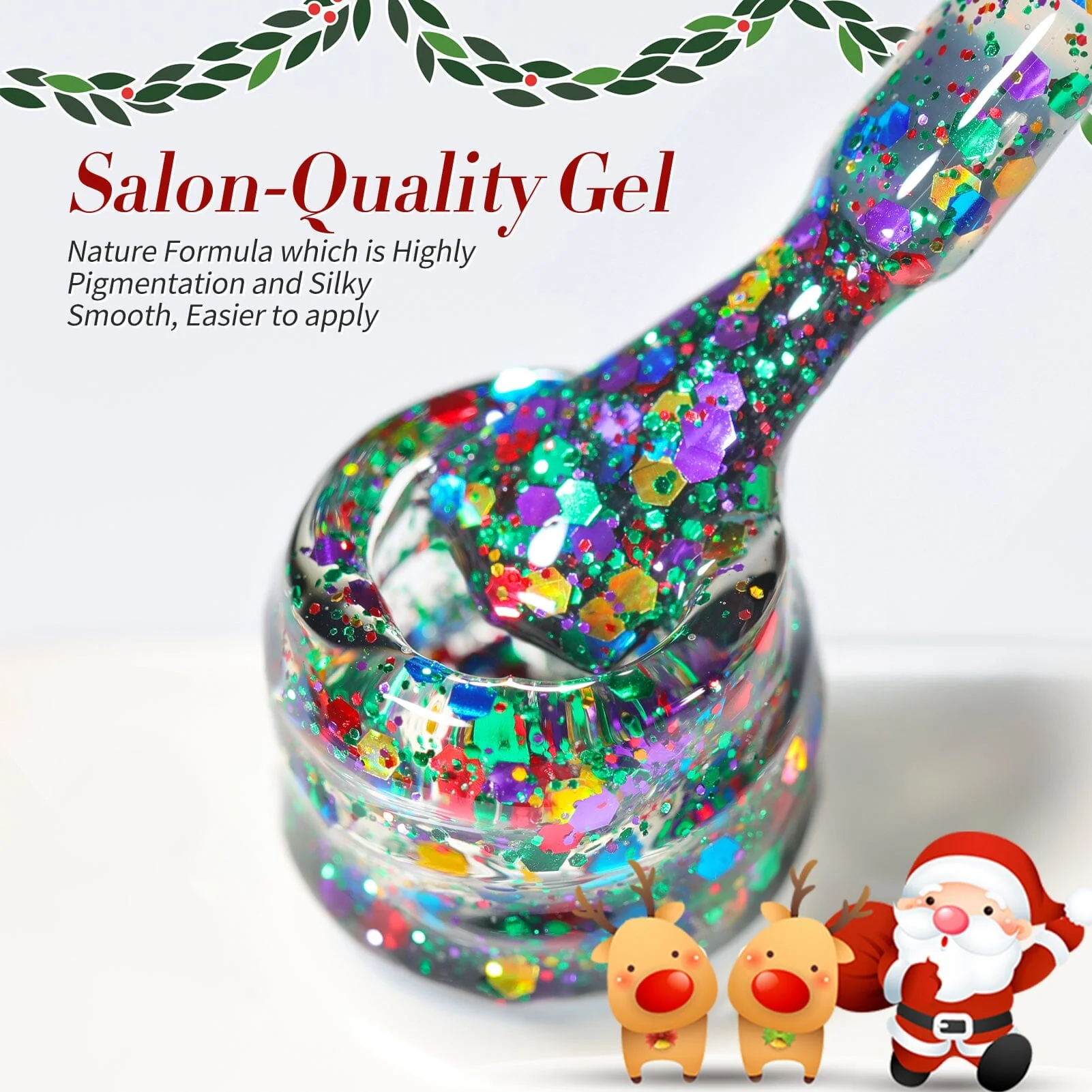 Jelly Gel Polish TS03 Christmas Wreath 15ml - Image 7