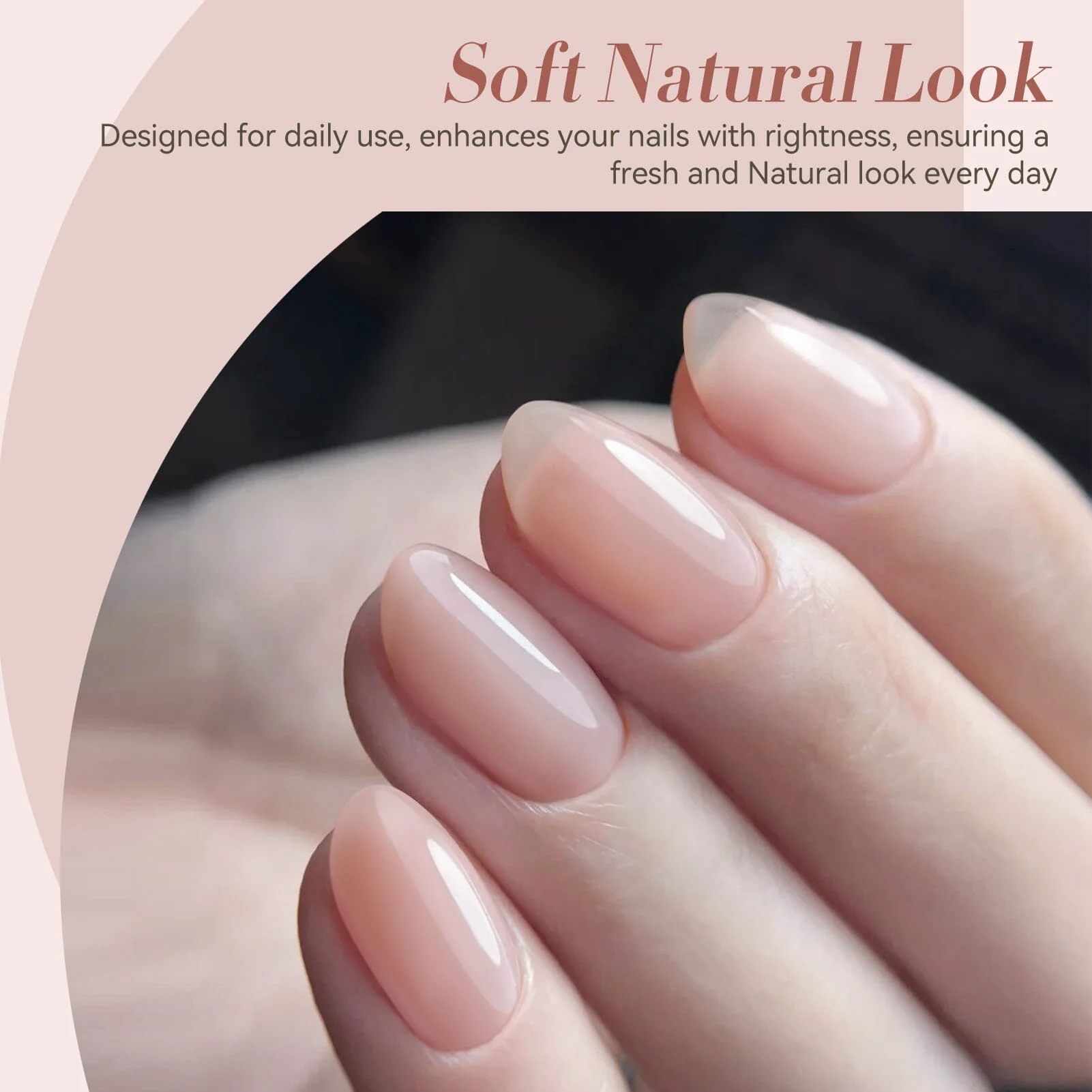 Jelly Gel Polish TS09 Muted Blush 15ml - Image 2