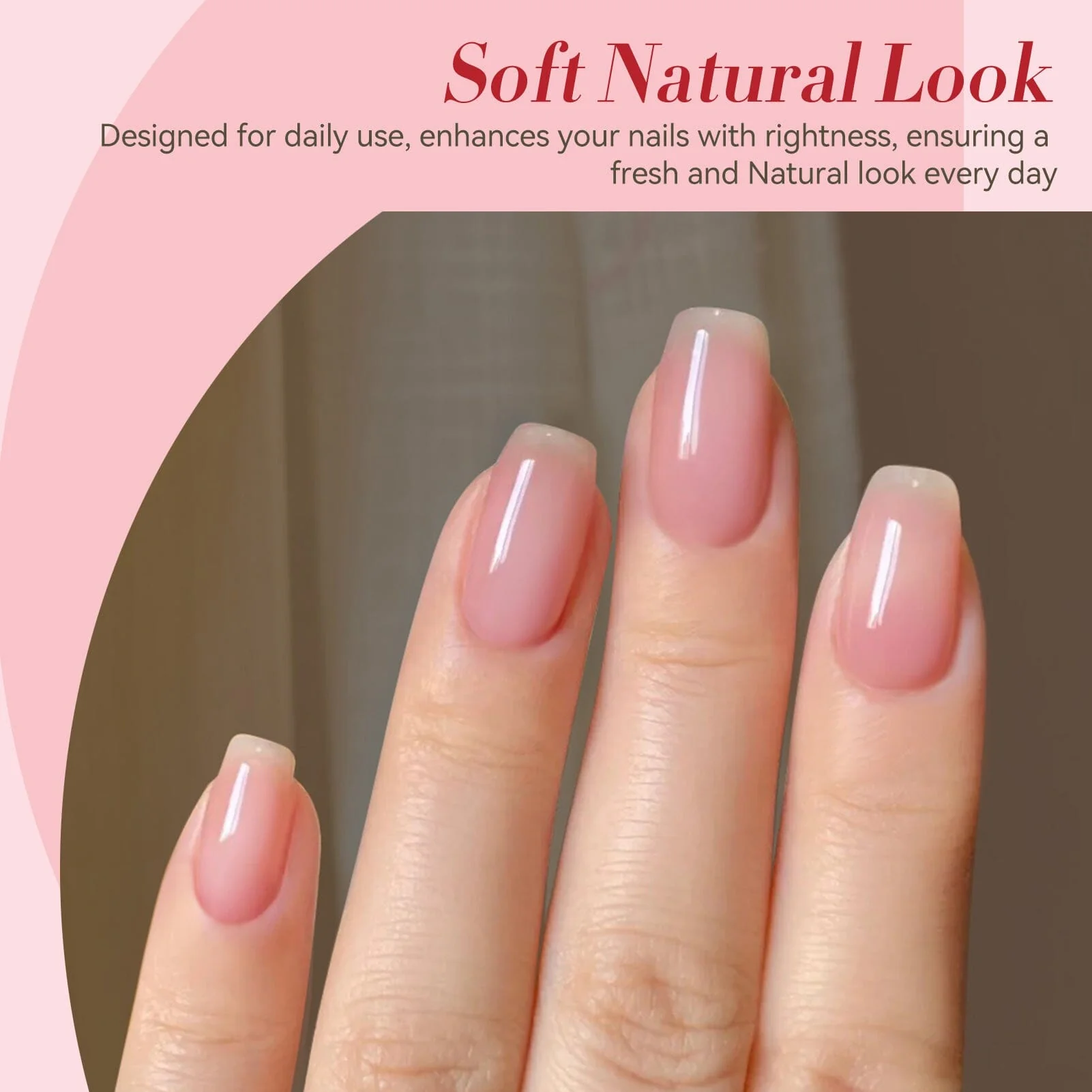 Jelly Gel Polish TS11 Soft Petal 15ml - Image 3