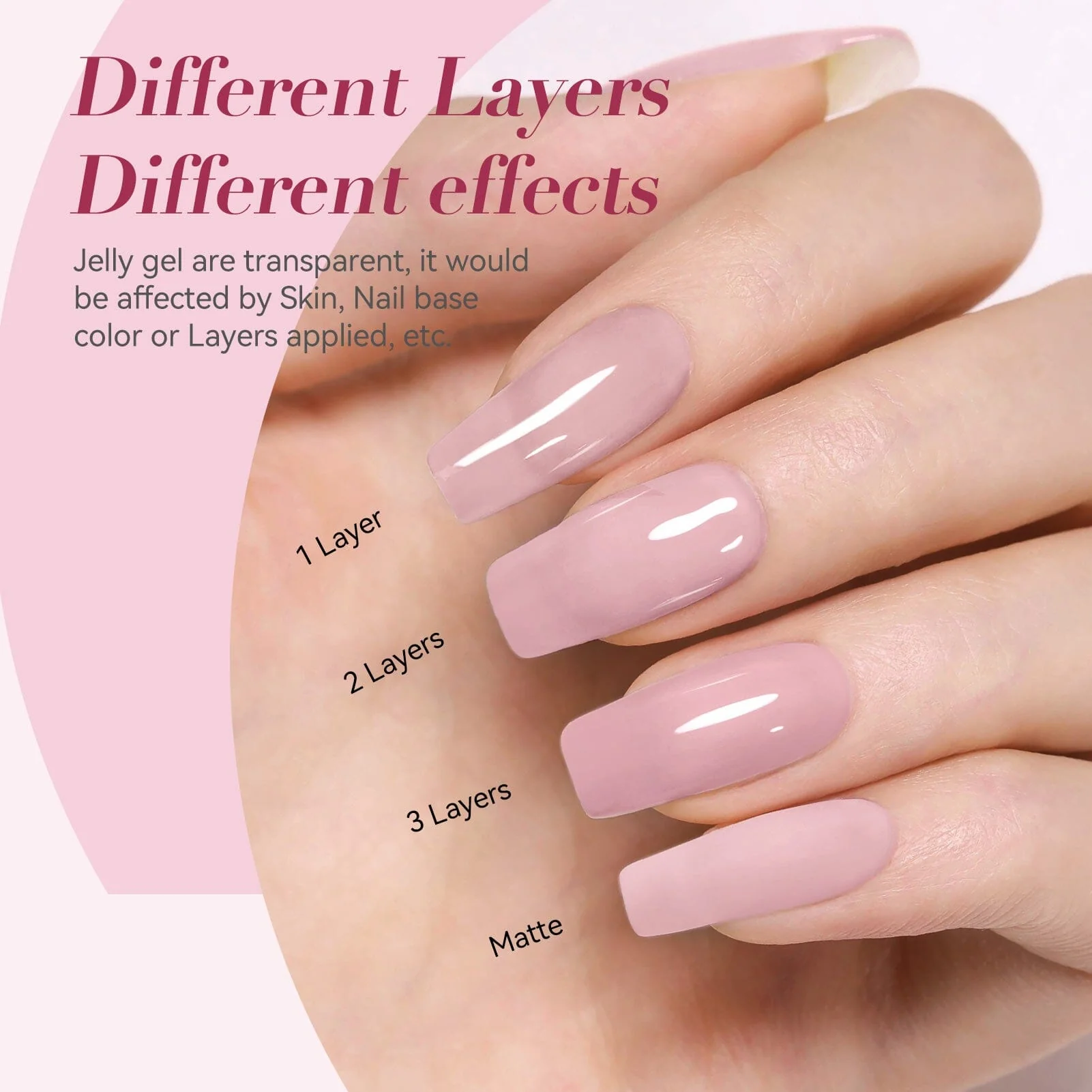 Jelly Gel Polish TS16 Blush Cream 15ml - Image 3