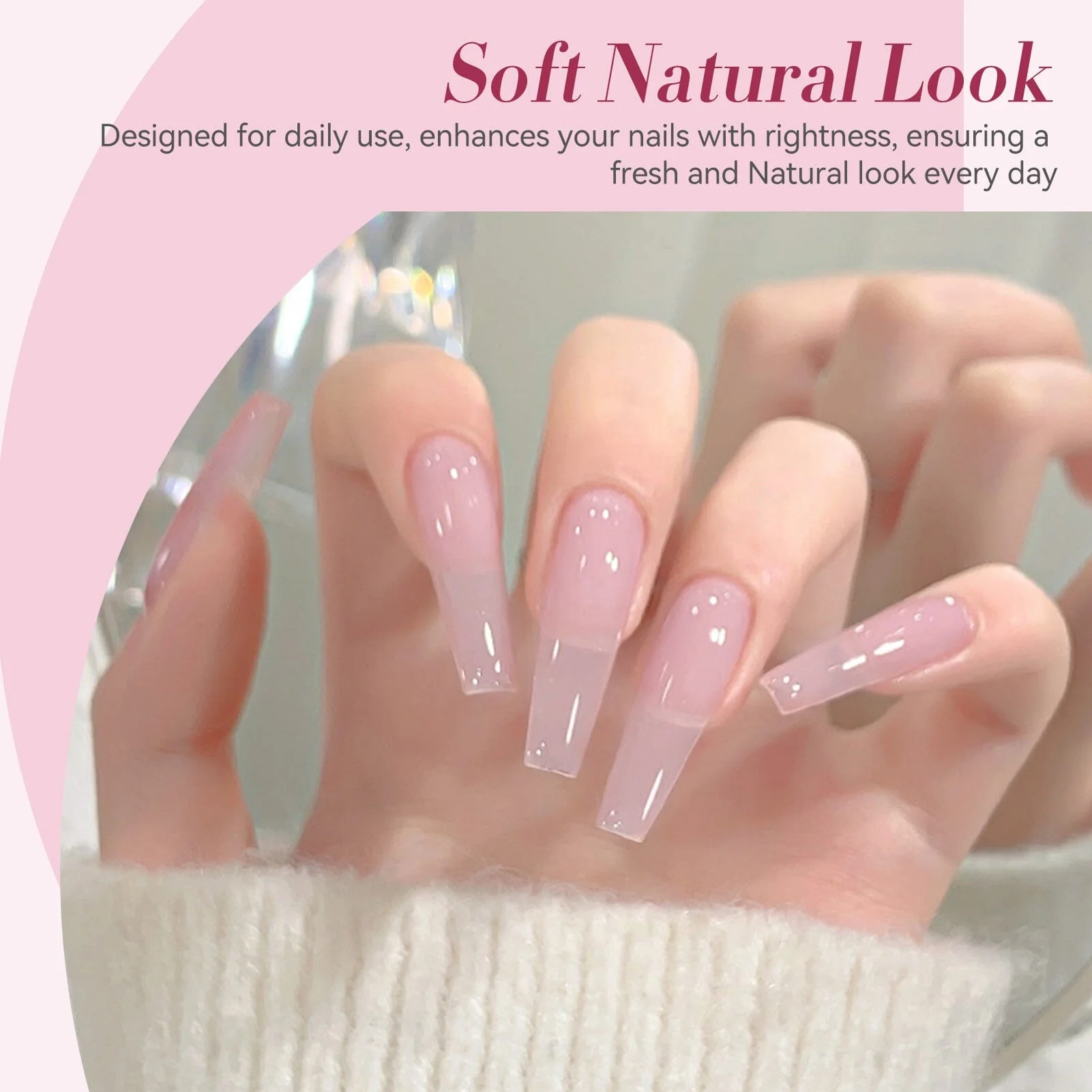 Jelly Gel Polish TS16 Blush Cream 15ml - Image 4
