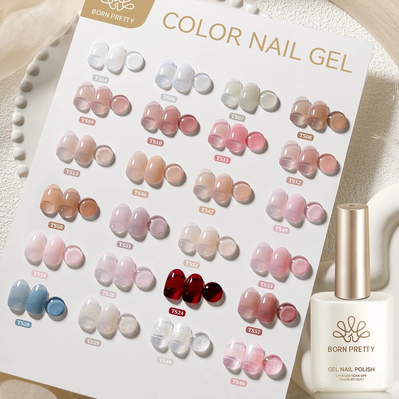 Jelly Gel Polish TS39~TS59 15ml - Image 4