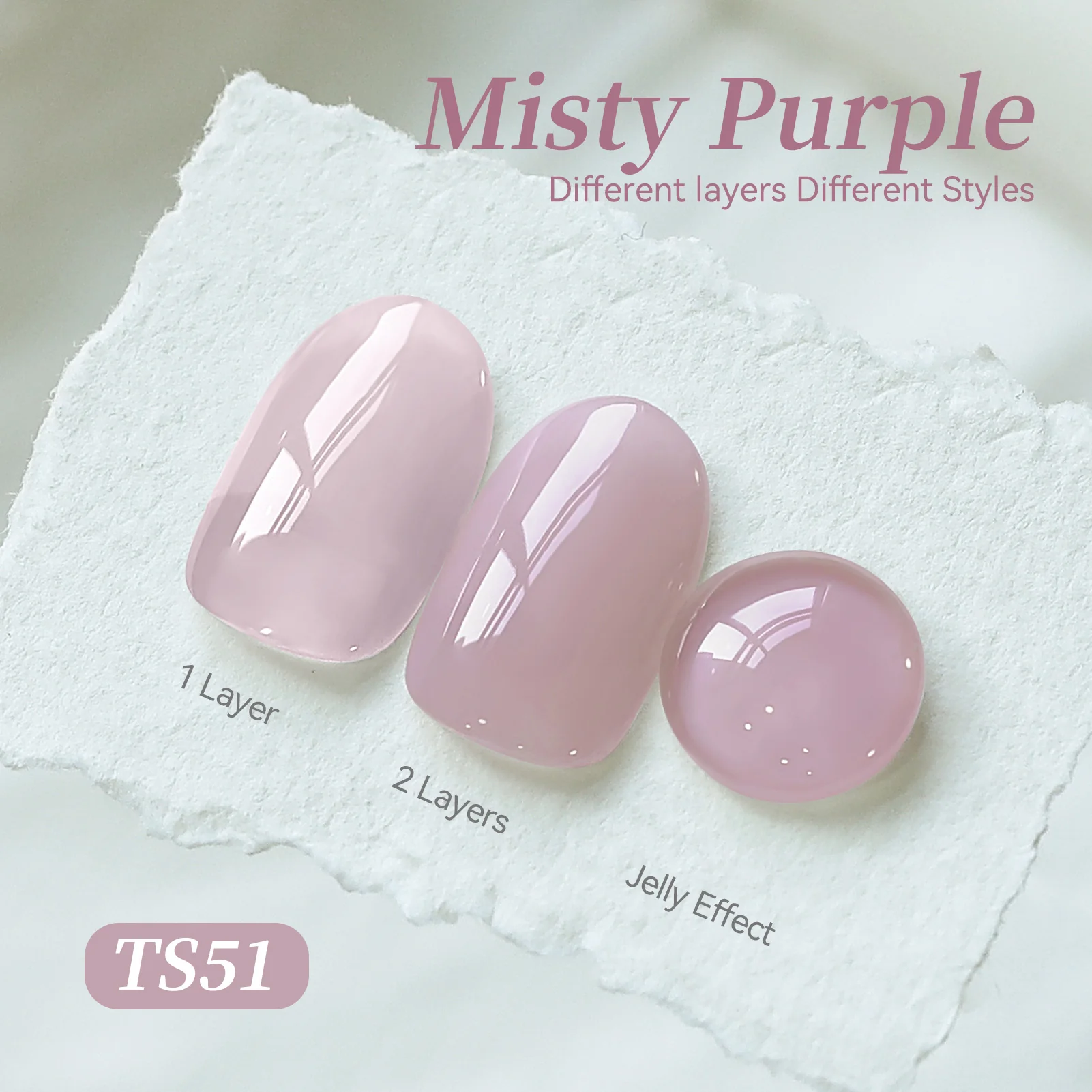 Jelly Gel TS51 Misty Purple 15ml - Image 4