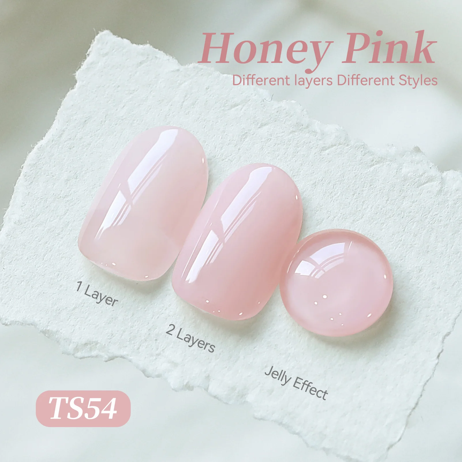 Jelly Gel TS54 Honey Pink 15ml - Image 4