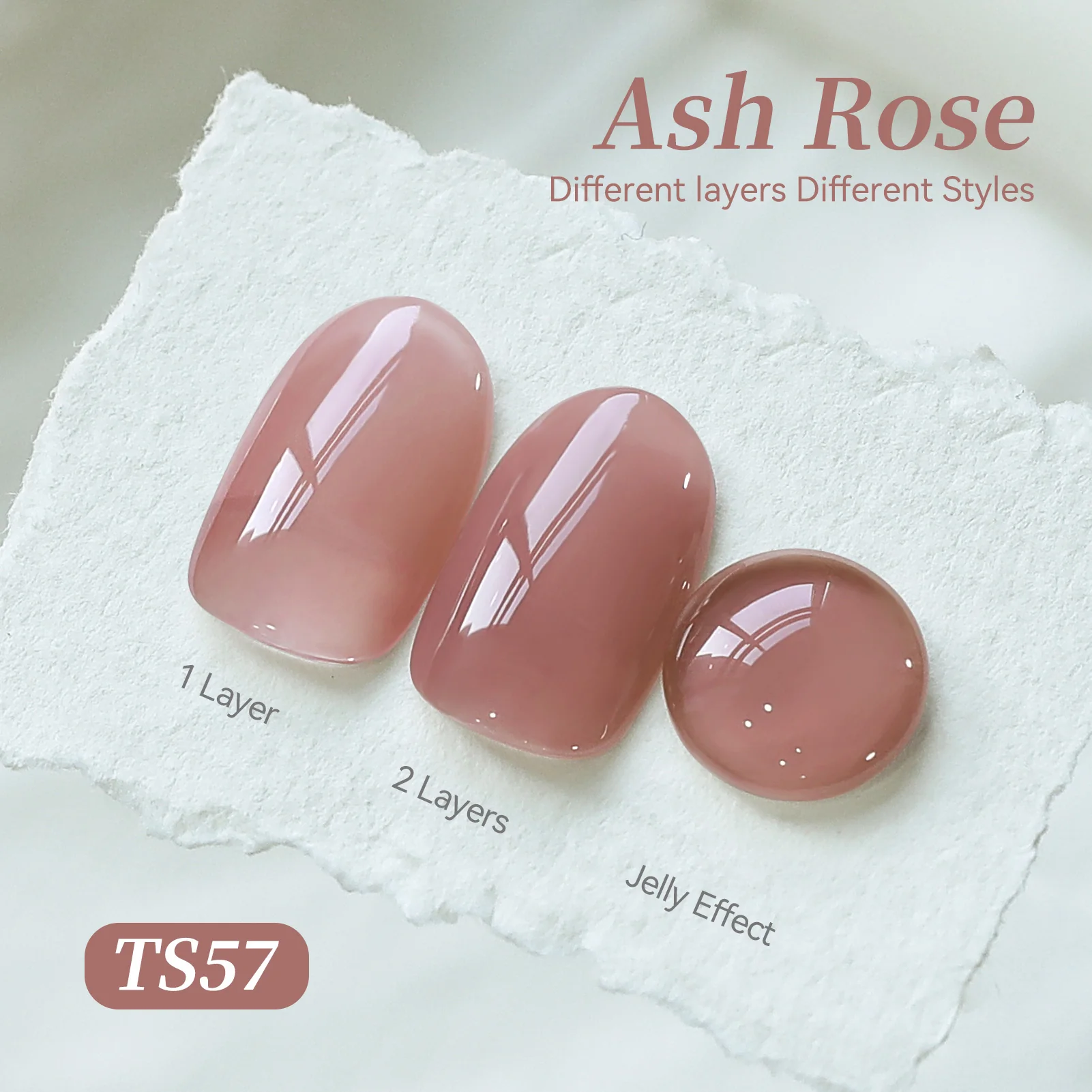Jelly Gel TS57 Ash Rose 15ml - Image 4