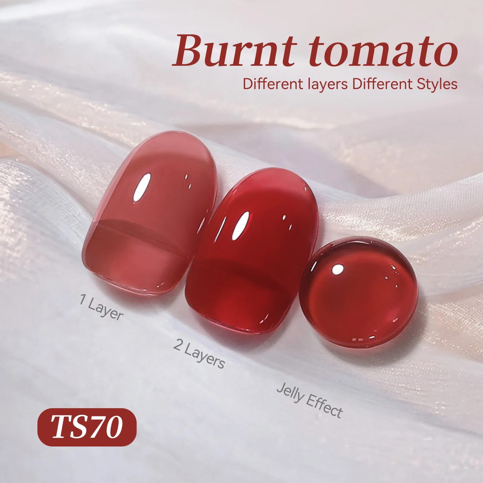 Jelly Gel TS70 Burnt tomato 15ml - Image 4
