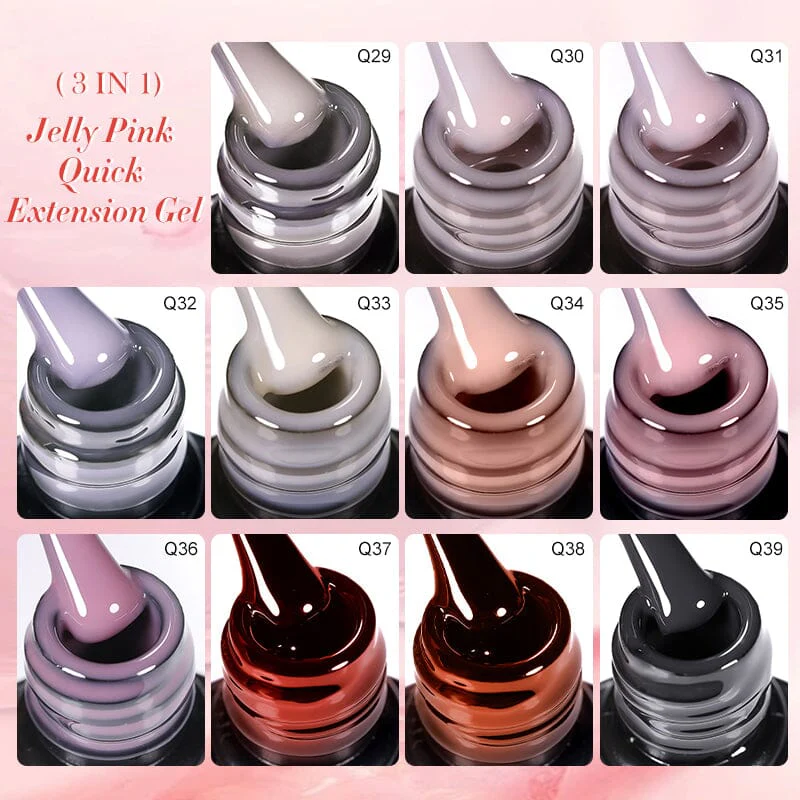 Jelly Pink Quick Extension Nail Gel 7ml - Image 7