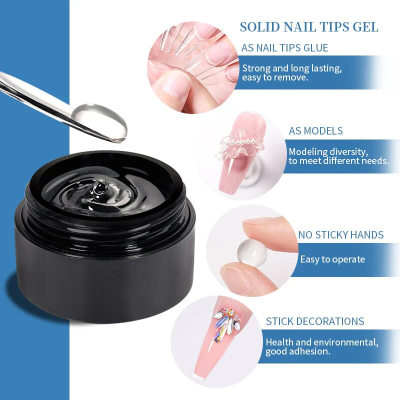 Solid Nail Tips Gel 5g - Image 4